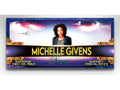Blue and Gold Casket Insert - Personalized Memorial Design