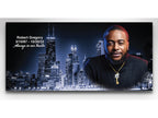 Chicago Glow Casket Insert – Personalized Memorial Design