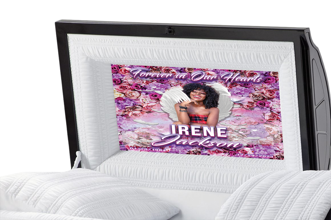 Flower Casket Insert - Personalized Memorial Design