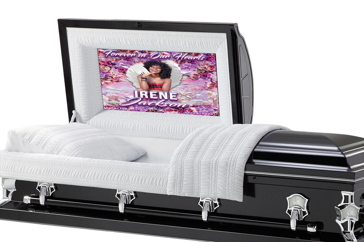 Flower Casket Insert - Personalized Memorial Design
