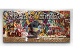 Graffiti  Style Casket Insert - Personalized Memorial Design