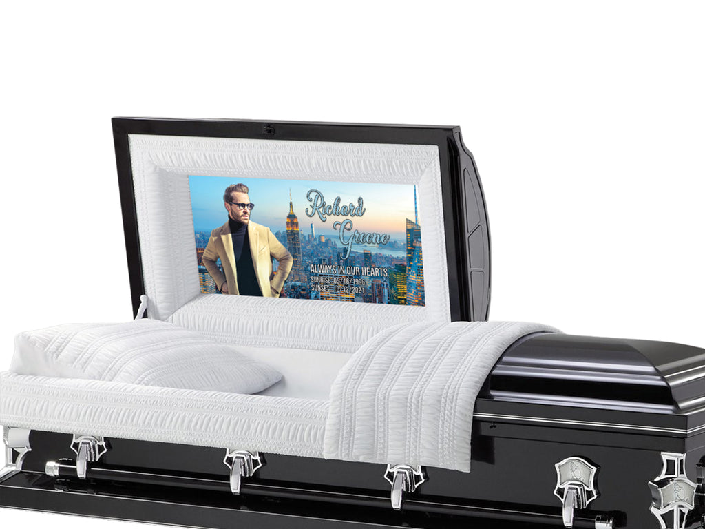 Manhattan Casket Insert – Personalized Memorial Design