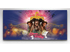 Purple Glory Casket Insert - Personalized Memorial Design