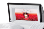 Red Roses Casket Insert - Personalized Memorial Design