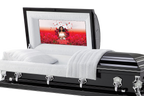 Red Roses Casket Insert - Personalized Memorial Design