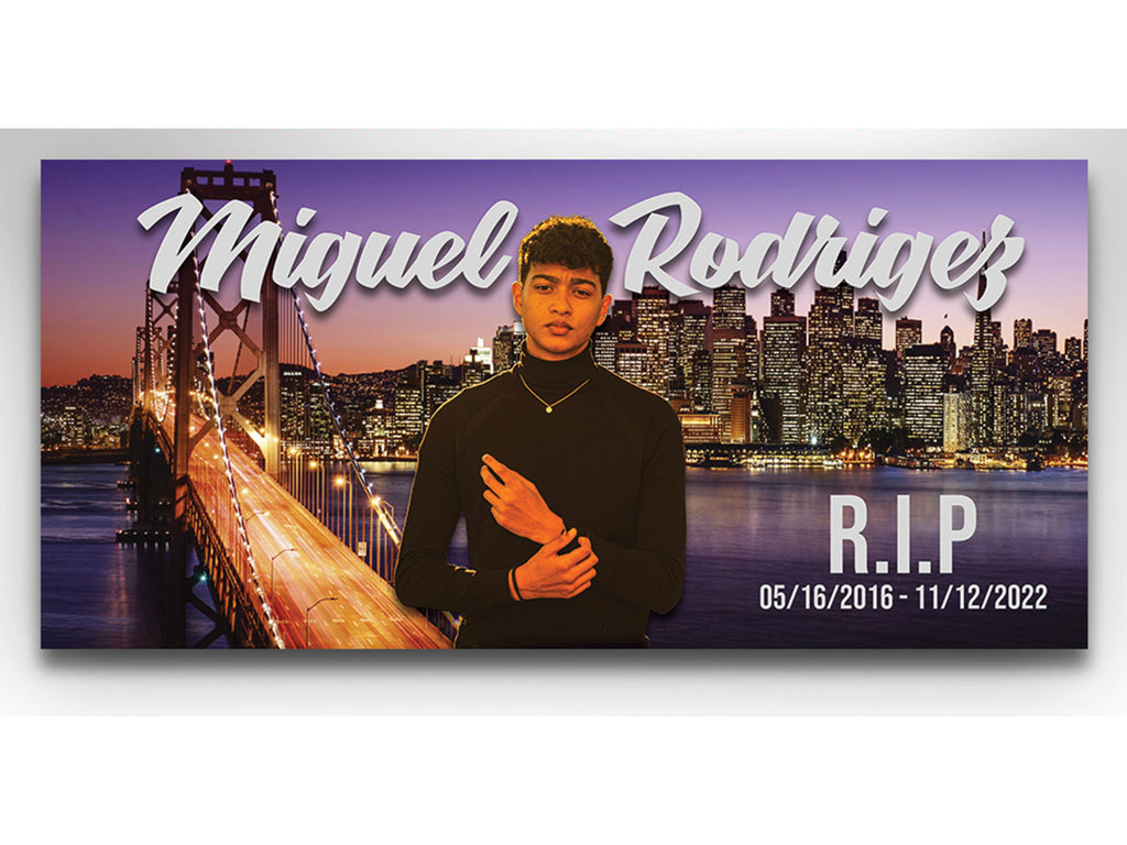 San Francisco Casket Insert -  Personalized Memorial Design