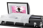 Pink Skies Casket Insert - Personalized Memorial Design