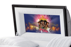 Purple Glory Casket Insert - Personalized Memorial Design