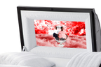 Red Skies Casket Insert - Personalized Memorial Design