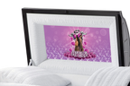 Lovely Heart Casket Insert - Personalized Memorial Design