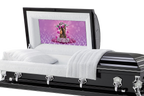 Lovely Heart Casket Insert - Personalized Memorial Design