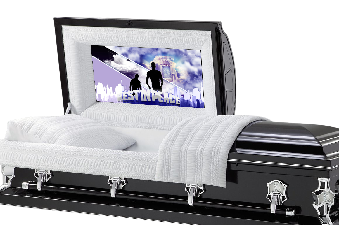 The Kingdom Casket Insert - Personalized Memorial Design